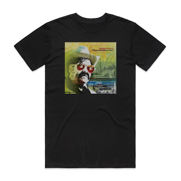 Nortec Collective Tijuana Sessions Volume 3 Album Cover T-Shirt Sort M