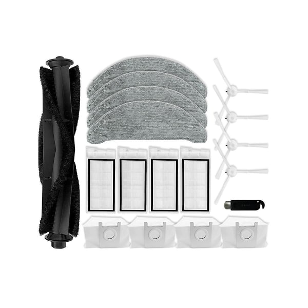 Reservedeler for Xclea H30 Plus H40 Plus robotstøvsuger - Hovedsidebørste, HEPA-filter