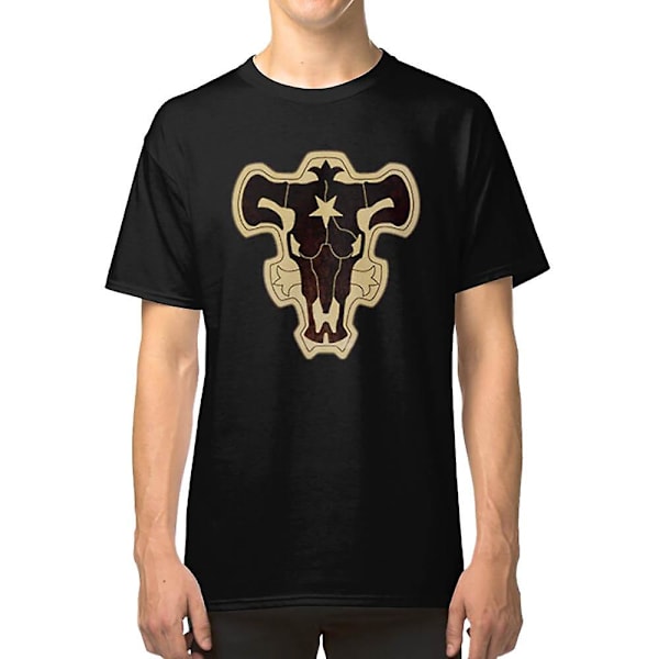 Svart T-shirt med tjurar L