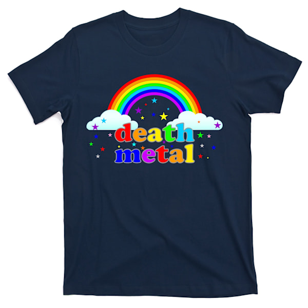 Rainbow Death Metal Logo T-Shirt XXL