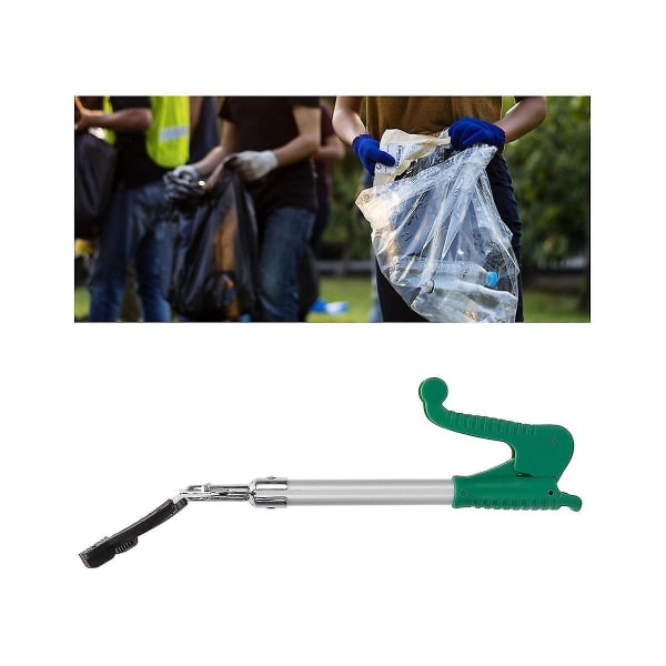 Affalds Tang Rækkevidde Værktøj Lang Arm Affaldsindsamlingsstang Alloy Affalds Klip Picker 40cm