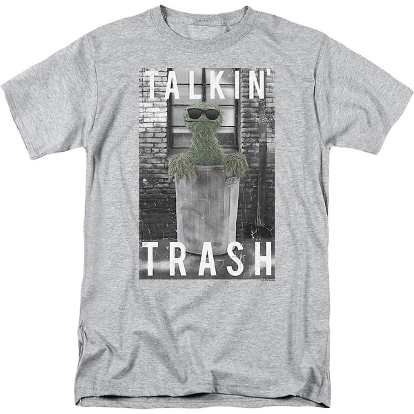 Oscar The Grouch Talkin' Trash Sesame Street T-shirt L