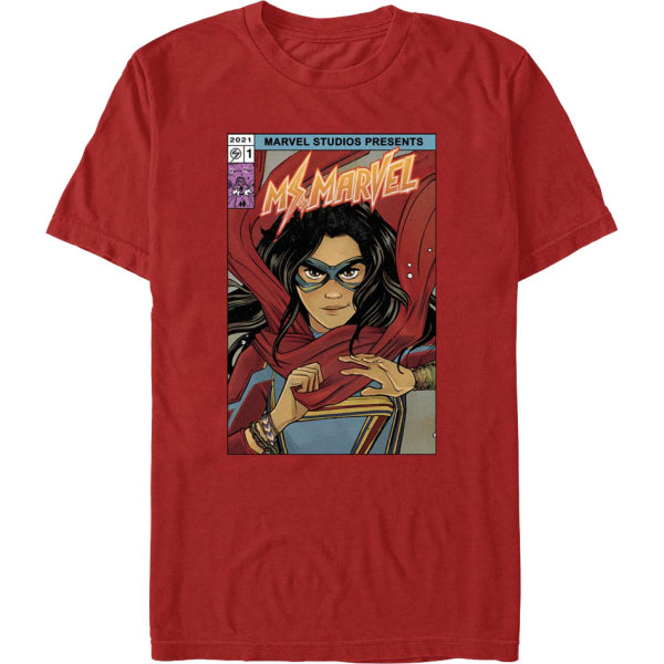 Ms. Marvel -sarjakuvan kansi Marvel Comics T-paita Uusi S