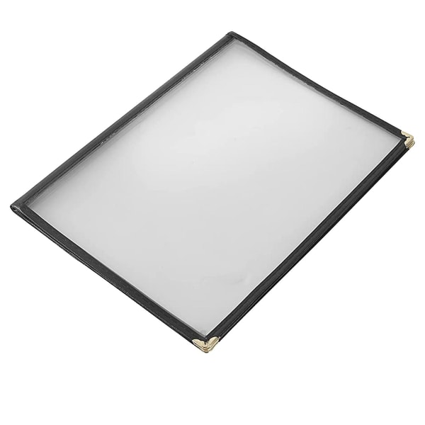 2 st. Omslag 8,5x11 tum Matbord Stativ 4 Sidor 8 Vyer Transparenta Hylsor, Passar 4 Storlekar Papper (Bl