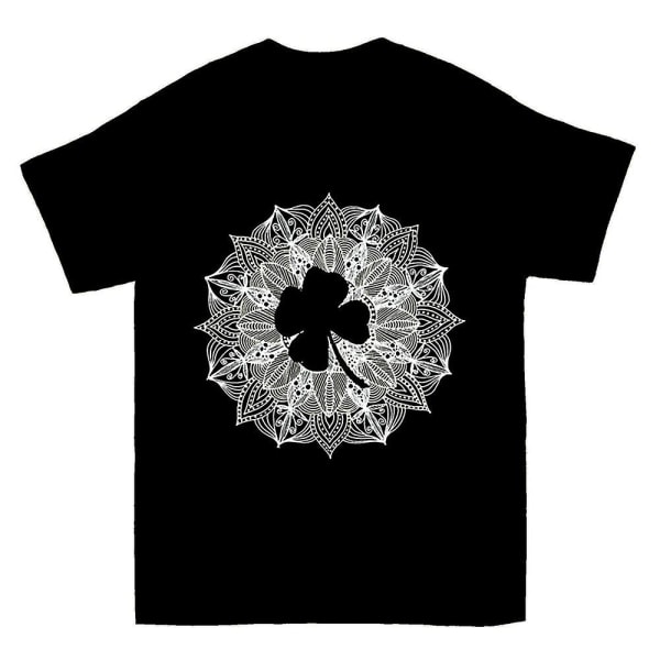 Mandala Cirkel Fyraklöver T-shirt M