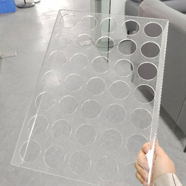 2 förpackningar med 35-plats plattforms-kaffekanna-hållare K-kopp förvaringsbricka transparent akryl kaffekanna