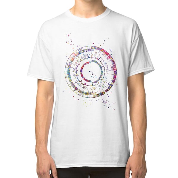 Genomik, videnskab, videnskabs kunst, DNA, DNA print, akvarel DNA T-shirt XXXL