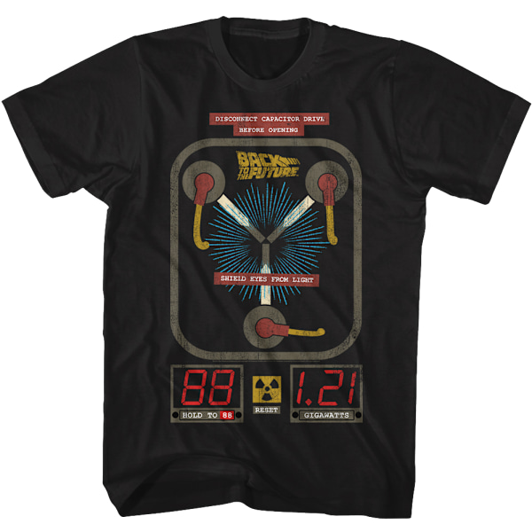 Flux Kondensator Tilbage Til Fremtiden T-shirt M