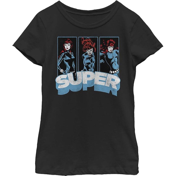 Girls Super Panels Black Widow Shirt XL