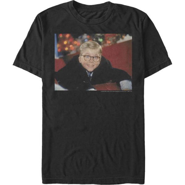 Ralphie Foto Julehistorie Sort T-shirt XXL