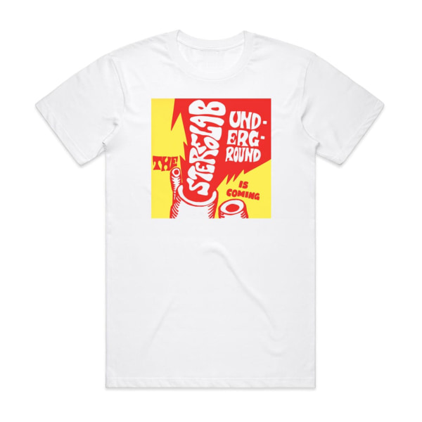 Stereolab The Underground Kommer Album Cover T-Shirt Vit S