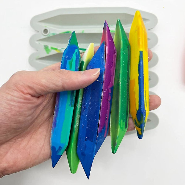 Kridt Genbrugsforme 2 Pak, 3D Kridt Silikonforme, Ovn, Ren Silikon, Holdbare og Genanvendelige Kridt