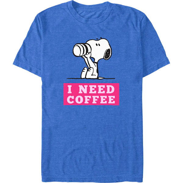 Jeg Har Brug For Kaffe Peanuts T-Shirt M