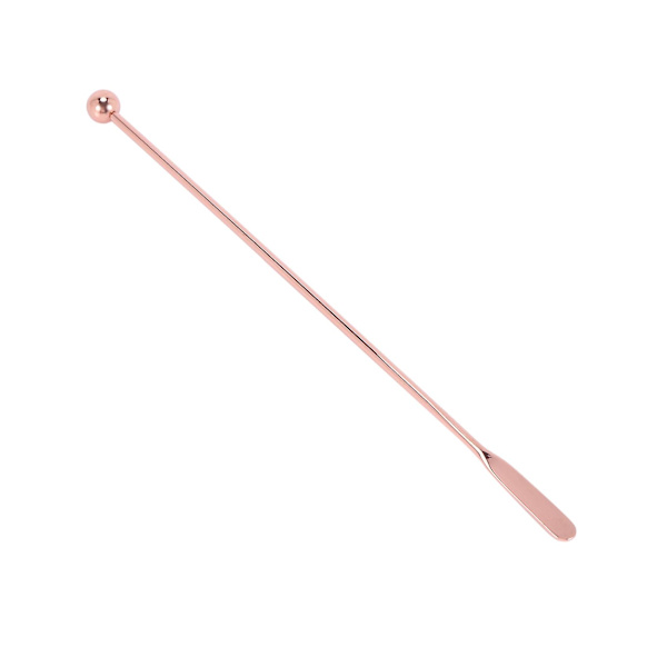 10 stk. Rustfrit Stål Rør Drink Rør Rør Cocktail Hvirvlende Pind - Guld - Lige Pind, 19cm