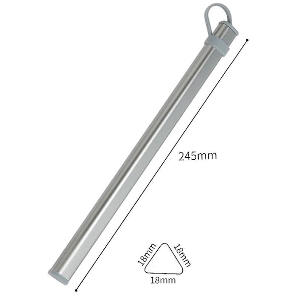 Spisepinde Opbevaringsrør Aluminium Legering Æske Titanium Spisepinde Opbevaringsboks Uden Spisepinde