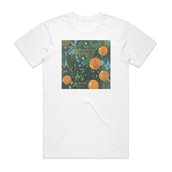 Lana Del Rey Violet Bent Backwards Over The Grass Album Cover T-shirt Vit M