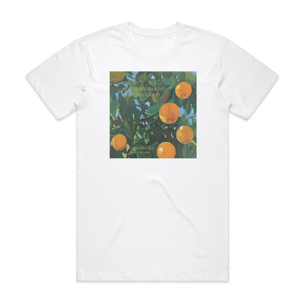 Lana Del Rey Violet böjd bakåt över gräset Cover T-shirt Vit XL