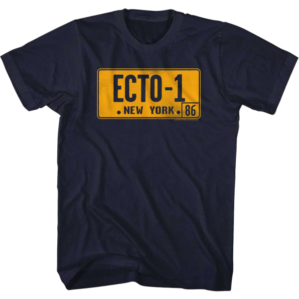 Ecto-1 Nummerplade Ægte Spøgelsesjægere T-shirt M