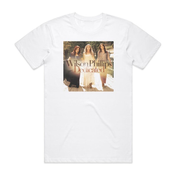 Wilson Phillips Dedikeret Album Cover T-Shirt Hvid M