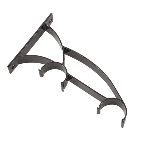 4 stk. Bi-Metall Gardinstangbraketter for 25 mm stang - Mørk Kaffe