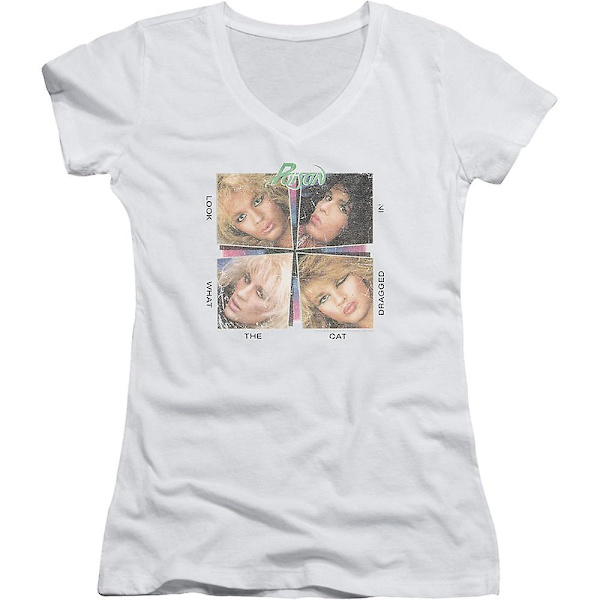 Junior Look What The Cat Dragged In Gift V-ringad T-shirt XXL