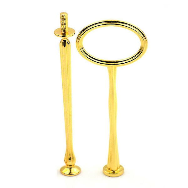2/3-trinns kakepinneplateholder håndtak montering jernvare bryllup festforsyninger Golden 2 Tier