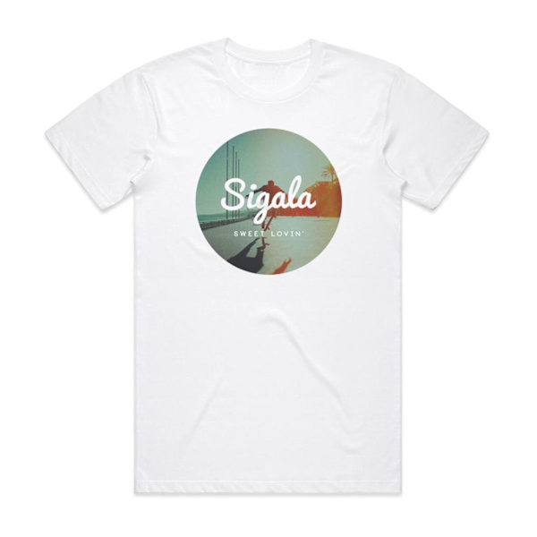 Sigala Sweet Lovin -albumin kansikuva T-paita valkoinen S