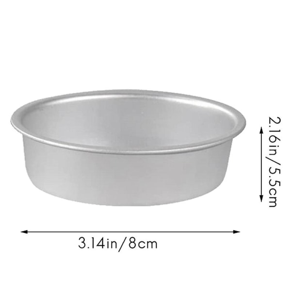 10st Mini Oval Äggform Aluminiumlegering Metall Osttallrik Kakform Form Form Pudding Geléburk