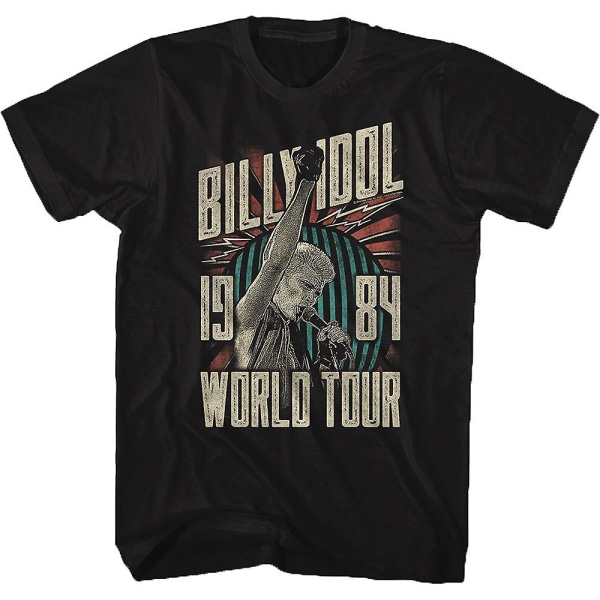 1984 World Tour Billy Idol T-skjorte XXXL