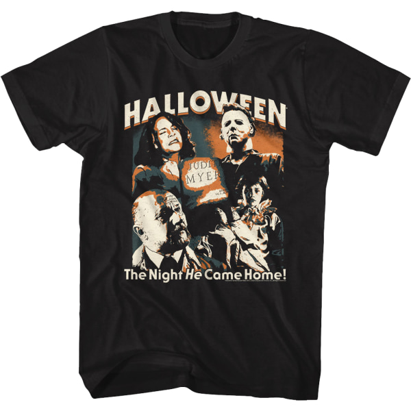 Karakter Collage Halloween T-shirt XXXL