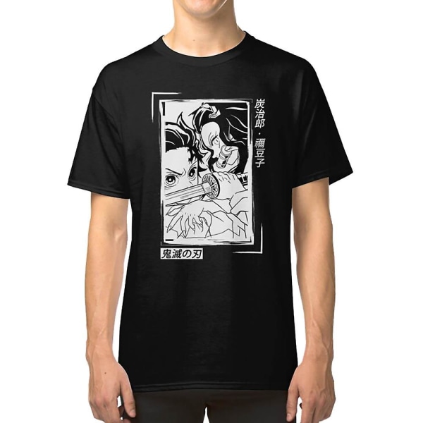 Tanjiro og Nezuko Kamado Demon Slayer Kimetsu No Yaiba T-shirt L