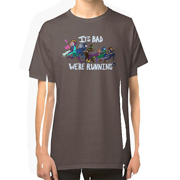 It's Bad, We're Running -paita darkgrey M