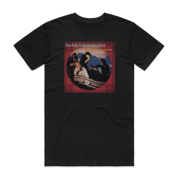 Tom Petty and The Heartbreakers Greatest Hits 1 Album Cover T-Shirt Sort M