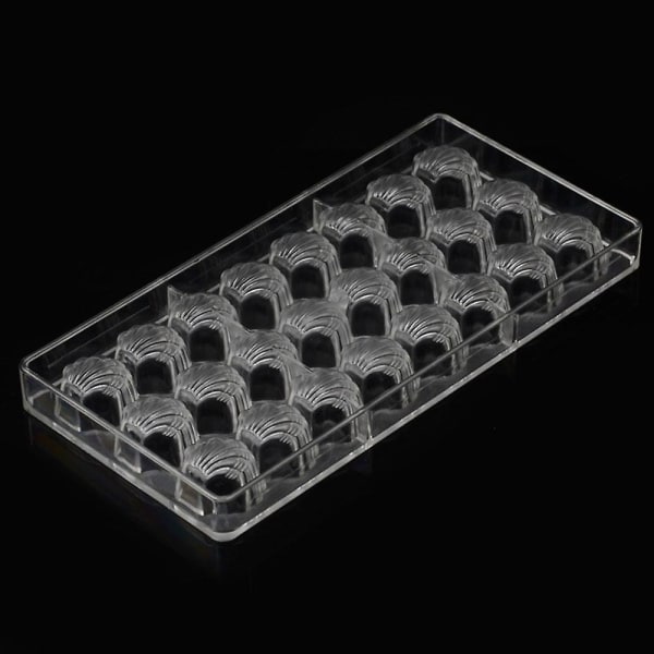 2 stk. Skalskalsform i hård chokolade 3D Skalskals Polycarbonat Transparent Is Gele Slikform