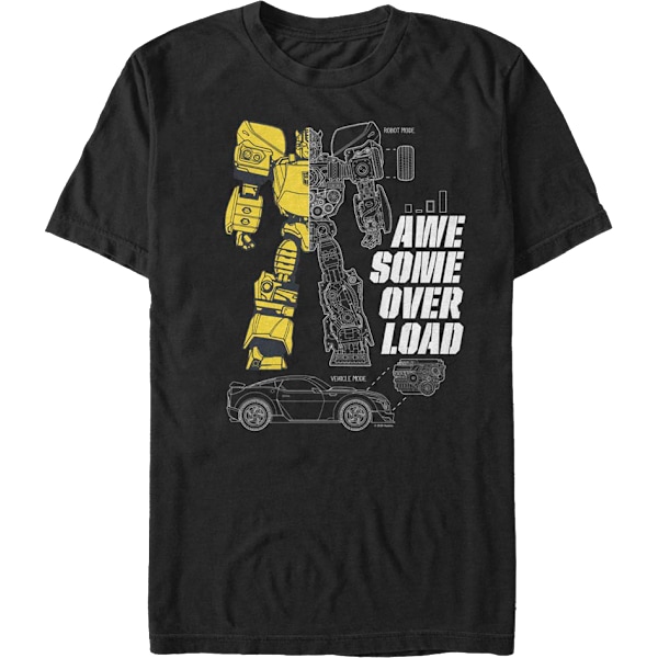 Bumblebee Awesome Overload Transformers T-shirt M