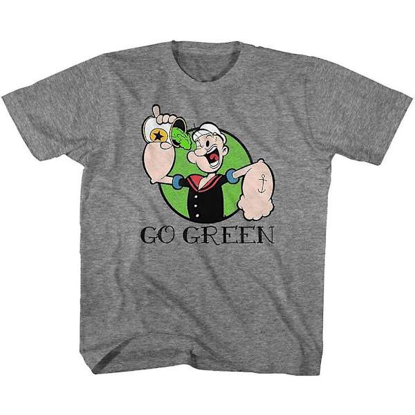 Popeye Go Green Ungdom T-skjorte M