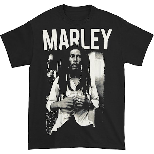 Bob Marley Sort T-shirt i Sort & Hvid L
