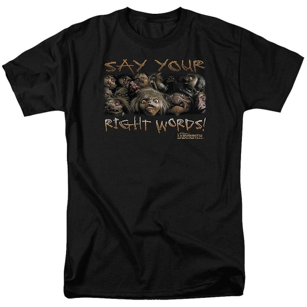 Säg Dina Rätta Ord Labyrinth T-shirt XXXL
