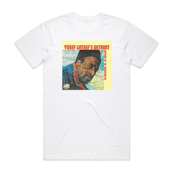 Yusef Lateef Yusef Lateefs Detroit Latitude 42 30 Longitude 83 Album Cover T-Shirt Hvid M