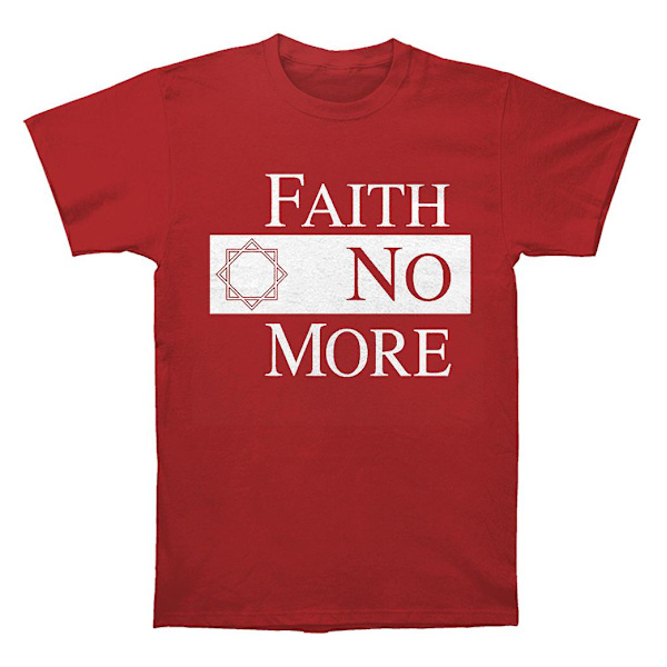 Faith No More Klassisk Ny Logotyp Stjärna Röd T-shirt XXL
