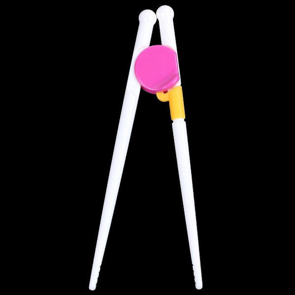 1 Par Barn Chopsticks Träning Assistent Lärning Lätt Att Använda Populär Färg: Rosa
