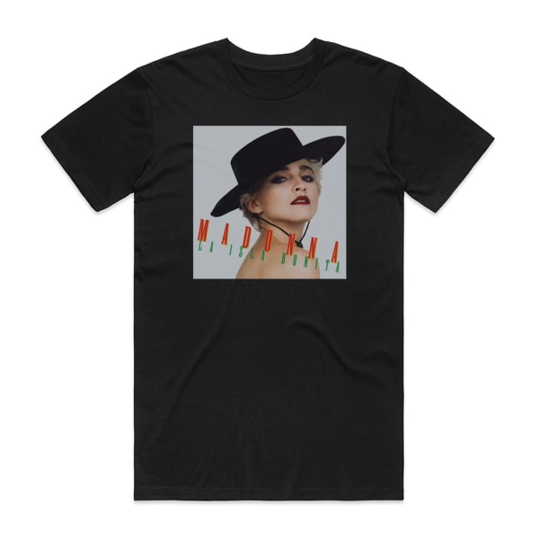 Madonna La Isla Bonita 1 Album Cover T-Shirt Svart XL