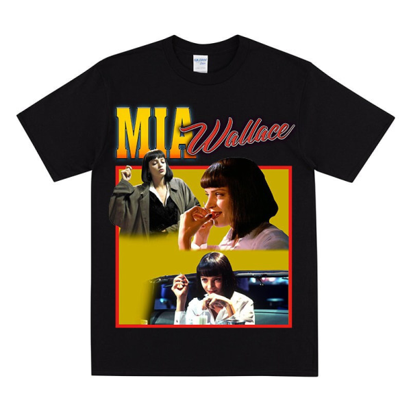 MIA WALLACE Hyllest T-skjorte Black L