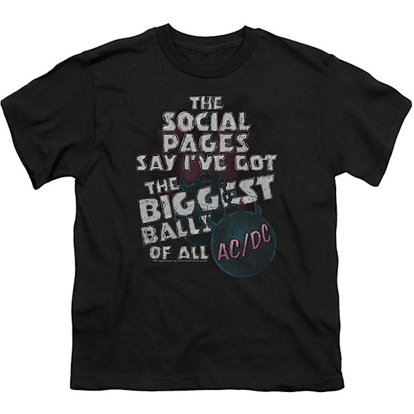 AC/DC Big Balls T-skjorte for ungdom M
