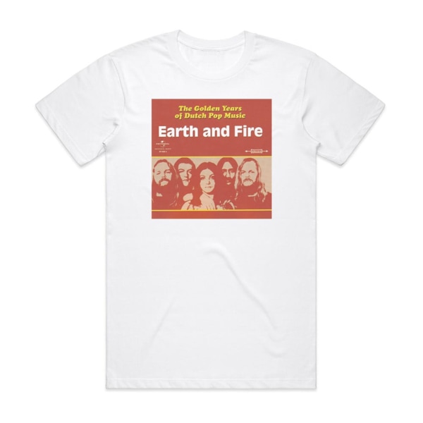 Earth and Fire Golden Years of Dutch Pop Music Album Cover T-Shirt White M