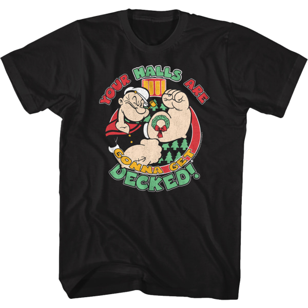 Dine Gange Skal Dekoreres Popeye T-Shirt XXXL