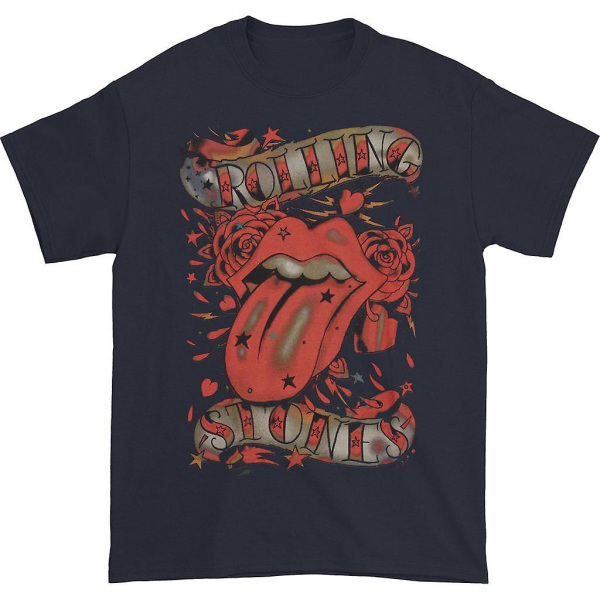 Rolling Stones T-shirt med tunga och stjärnor XXXL