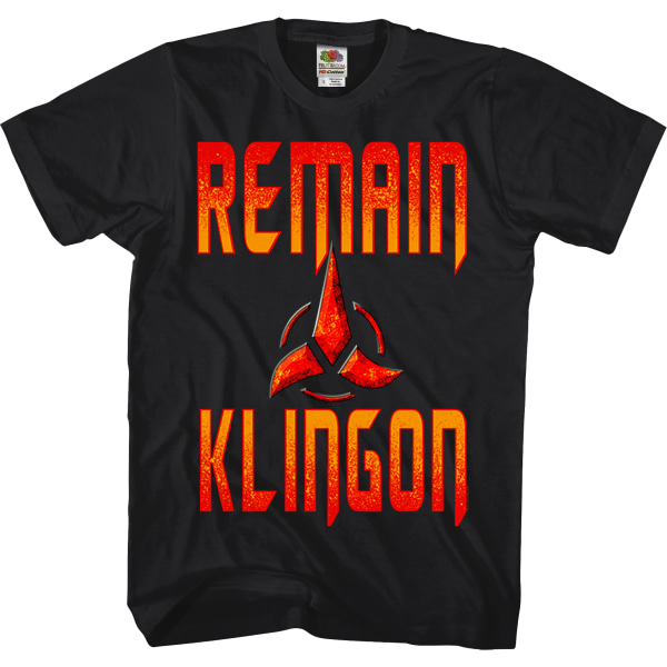 Remain Klingon Star Trek T-paita M