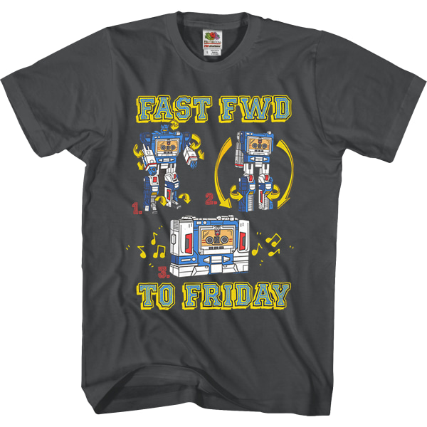 Soundwave Fast Fwd To Friday Transformers T-shirt XXL