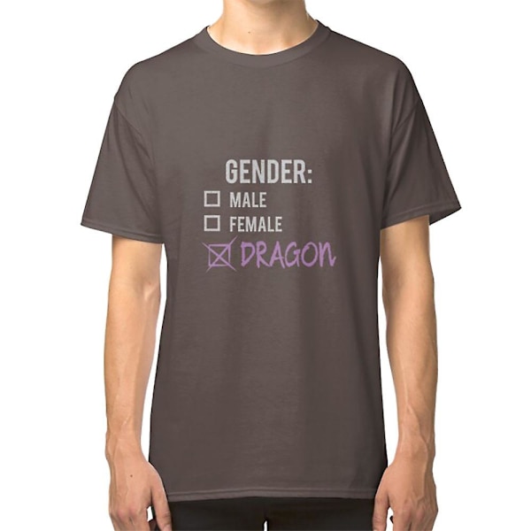 Kjønn: Drager! T-skjorte darkgrey XXXL